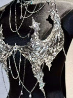 Silver Body Chain Set