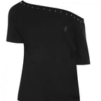 Off Shoulder Cross T-shirt