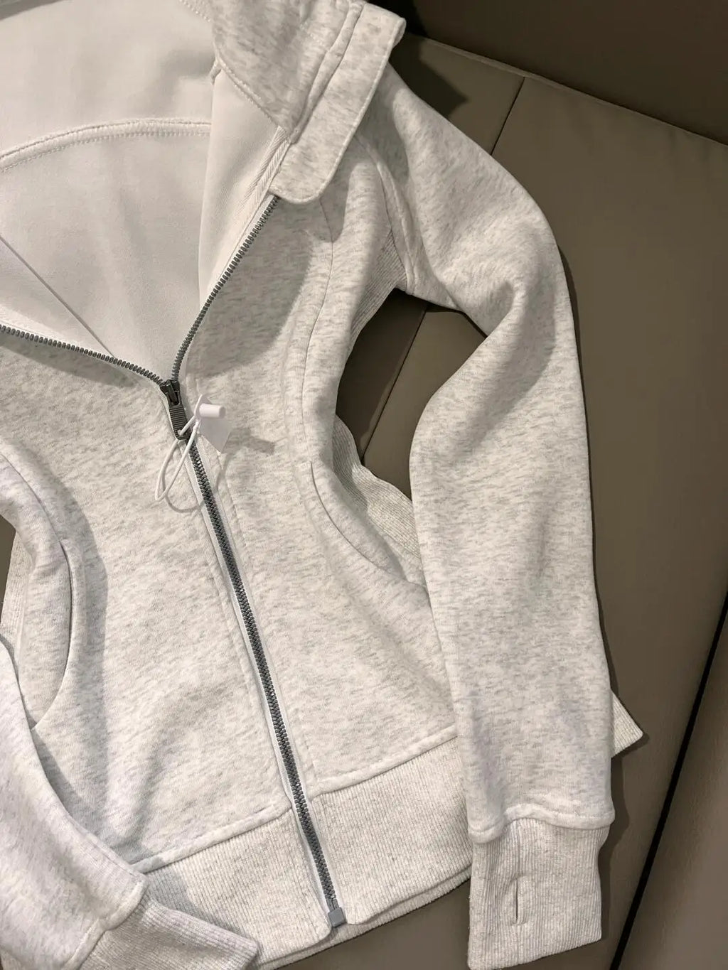 Grey Zip-Up Hoodie