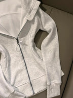 Grey Zip-Up Hoodie