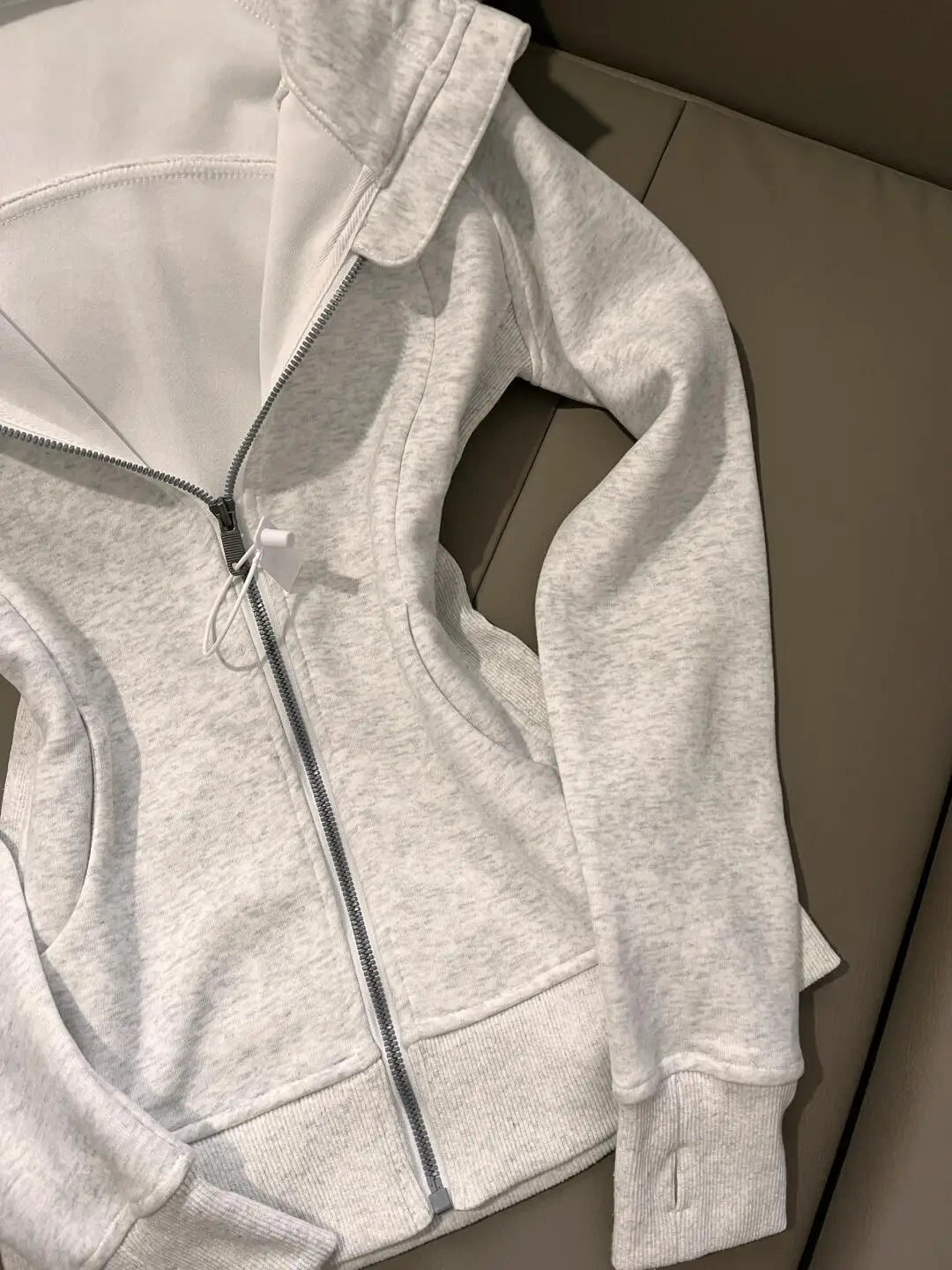 Grey Zip-Up Hoodie