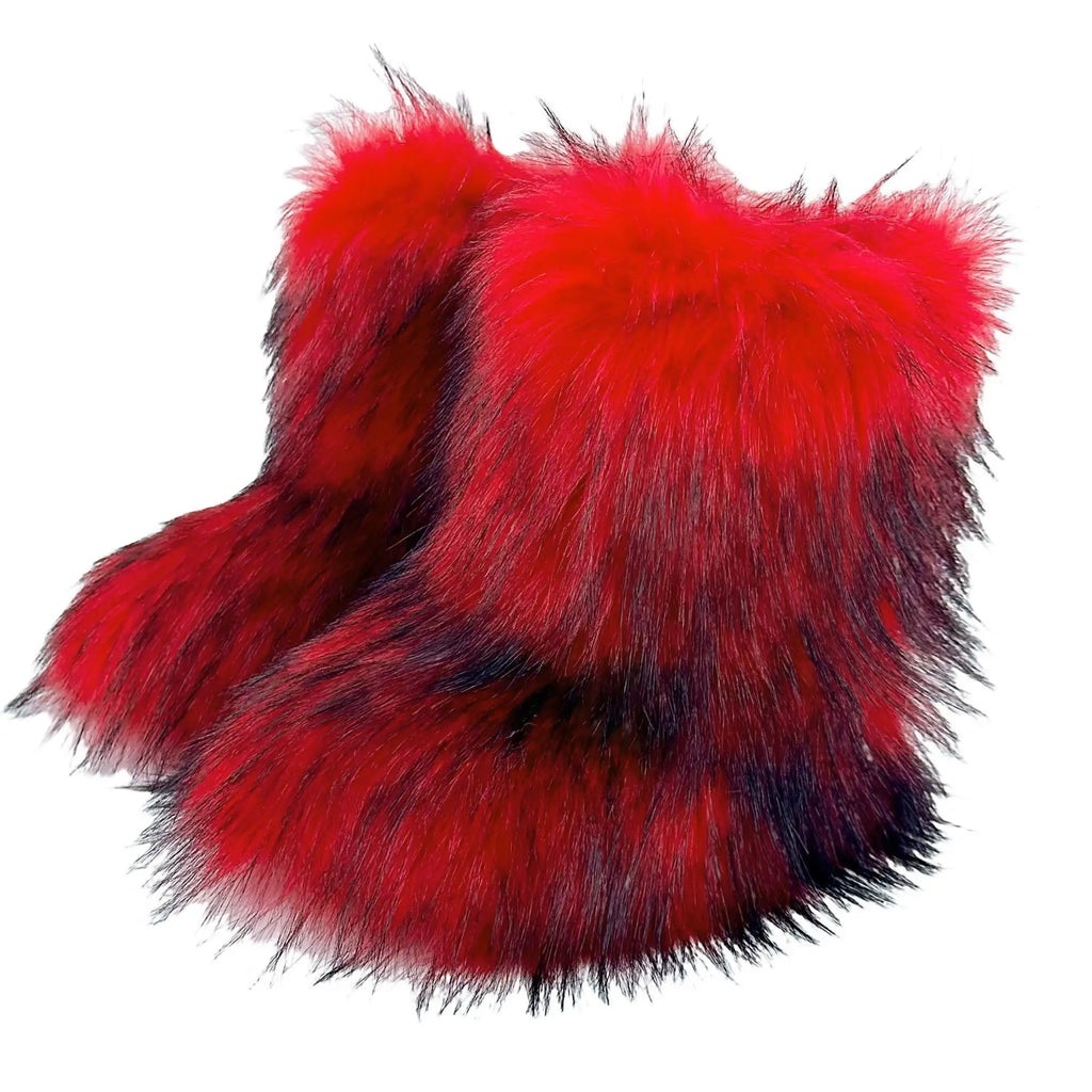 Fluffy Faux Fur Winter Boots
