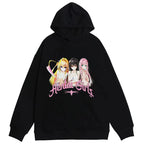Anime Print Oversized Hoodie