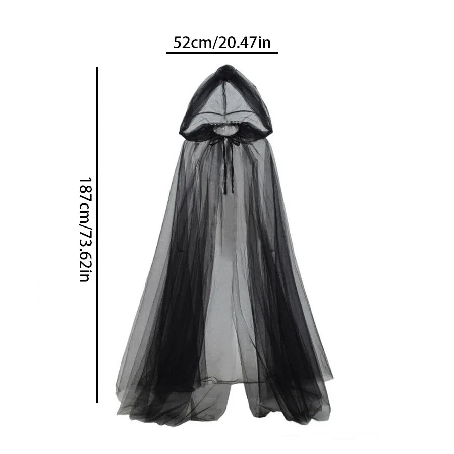 Mesh Hooded Cloak
