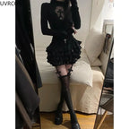 Gothic Two-Piece Skirt Set
