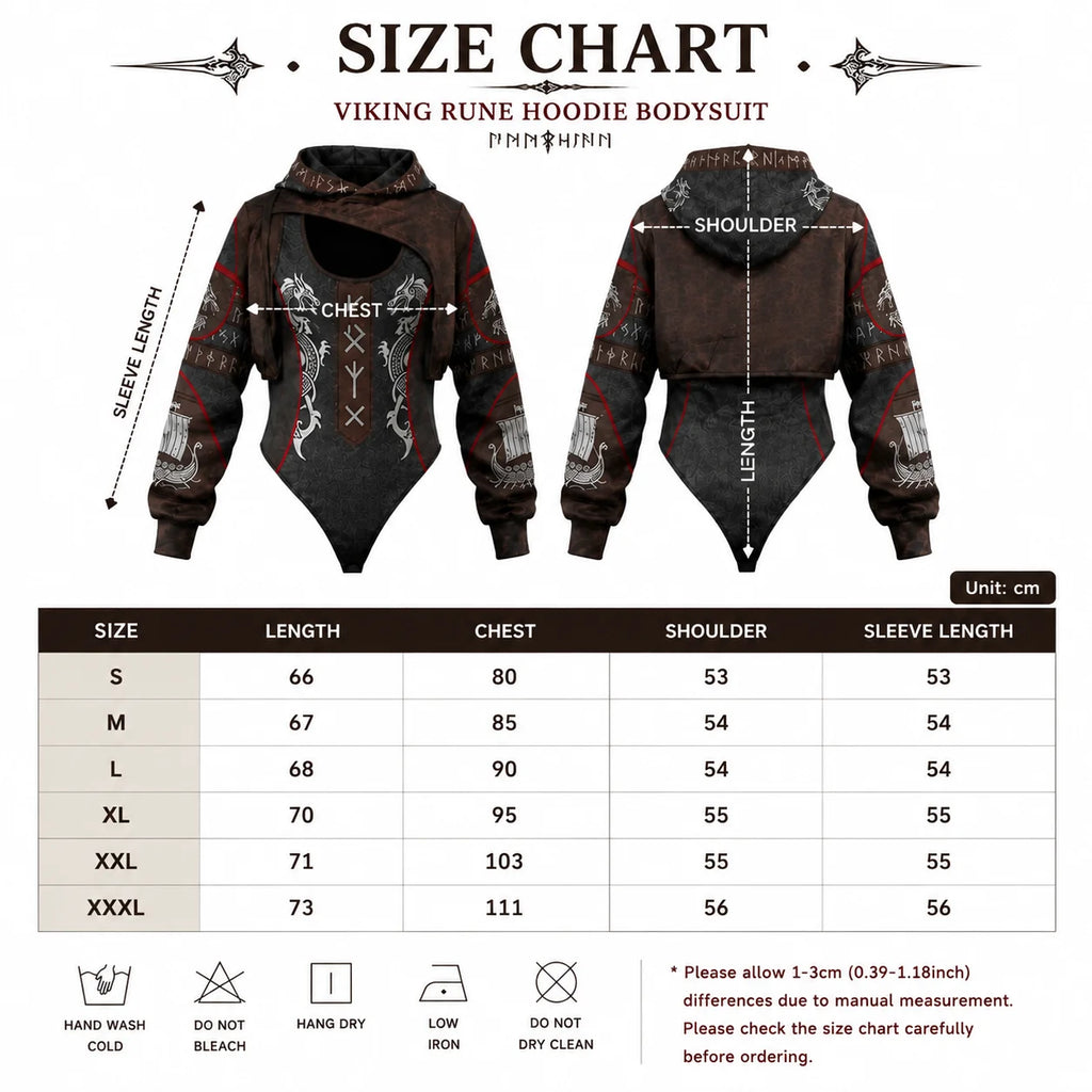 Viking Print Hooded Set