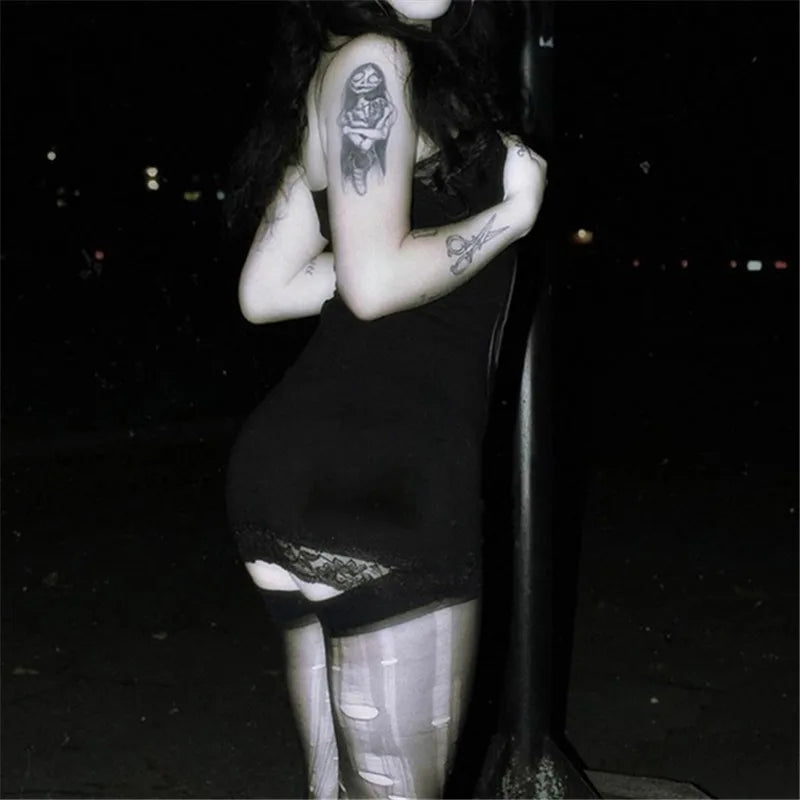 Skull Print Bodycon Dress