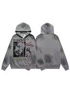 Graphic Print Zip-Up Hoodie