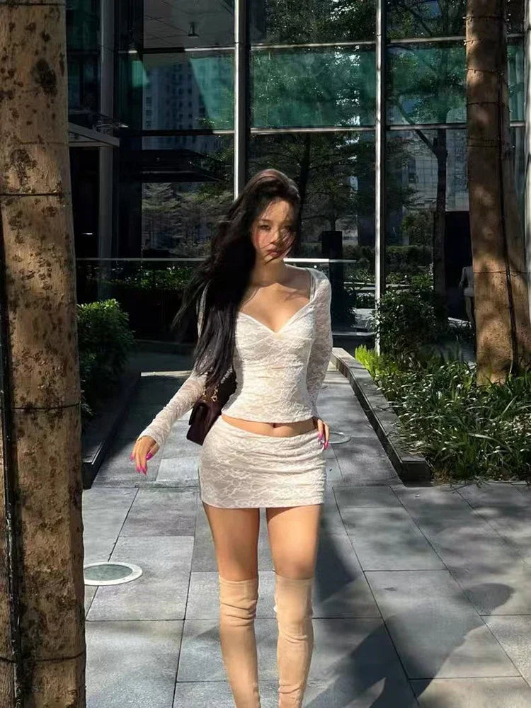 Lace Two-Piece Set