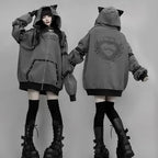 Rivet Zip-Up Hoodie