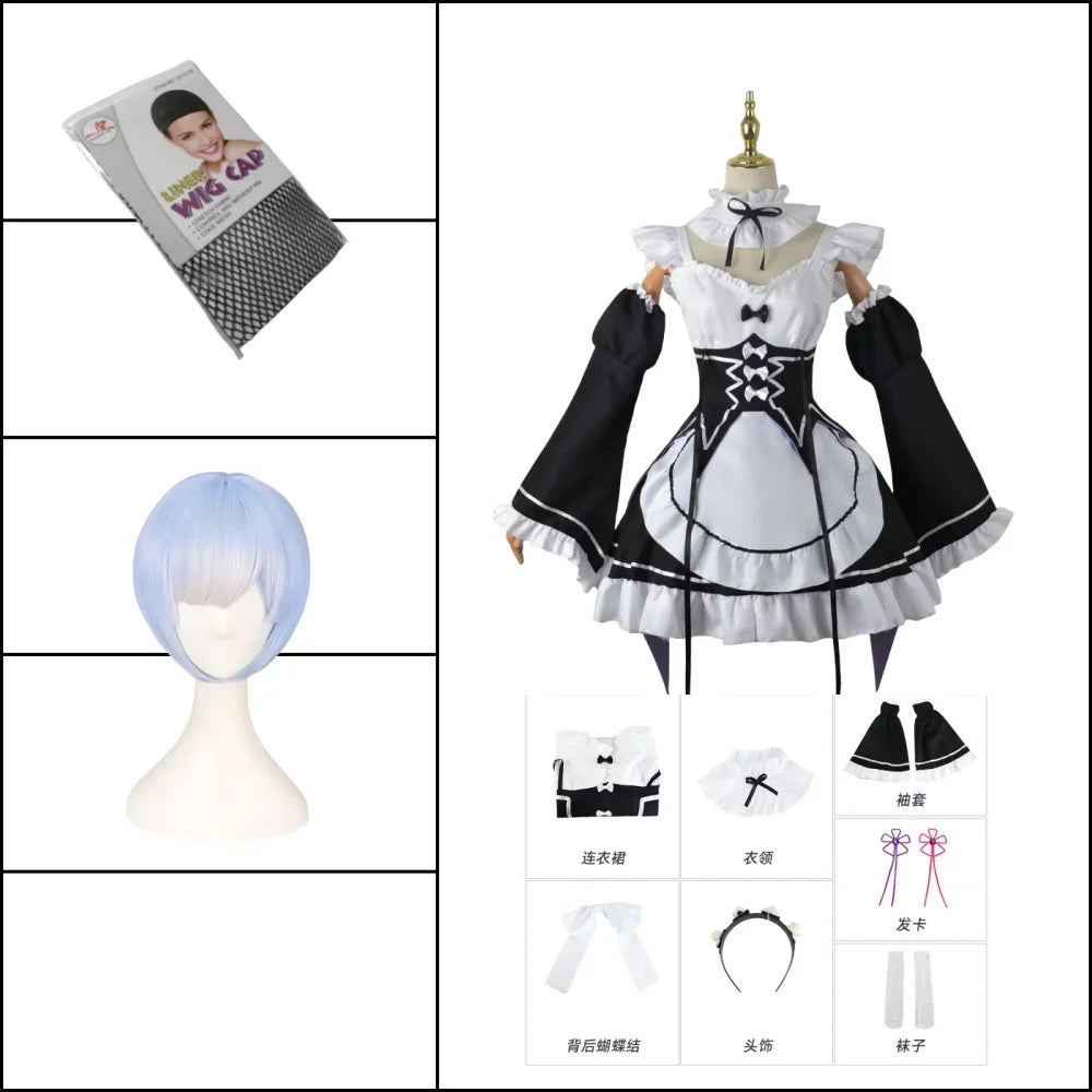 Rem Maid Cosplay Dress