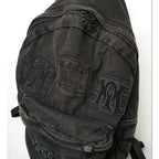 Black Denim Backpack