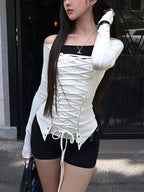 Lace-Up Corset Top