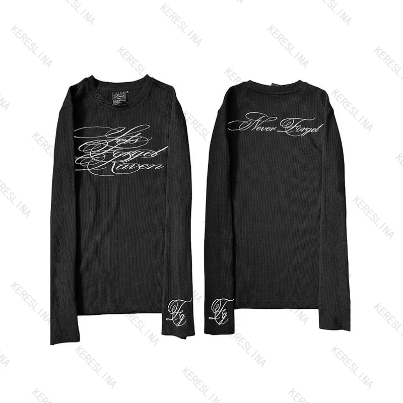 Striped Grunge Long Sleeve Tee