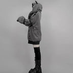 Rivet Zip-Up Hoodie