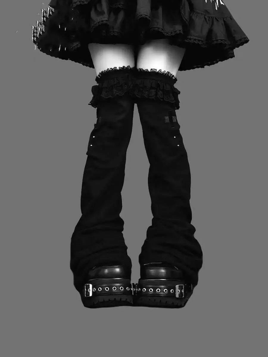 Lace Flare Leg Warmers