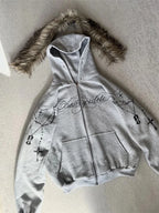 Faux Fur Hooded Jacket