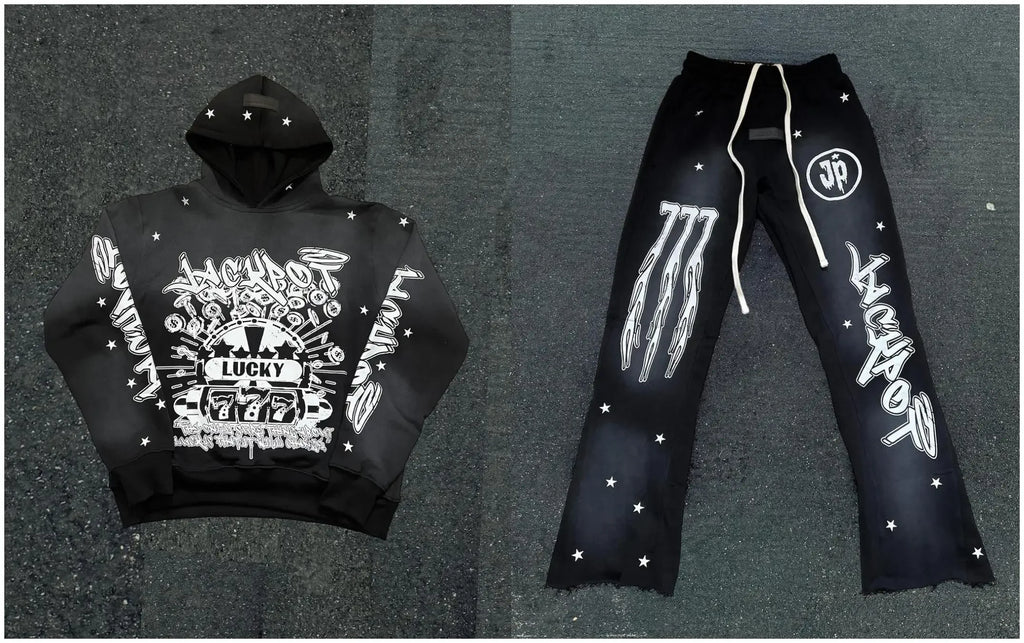 Graphic Print Tracksuit Set