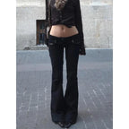 Low Rise Flare Jeans