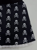 Skull Print Mini Short Skirt