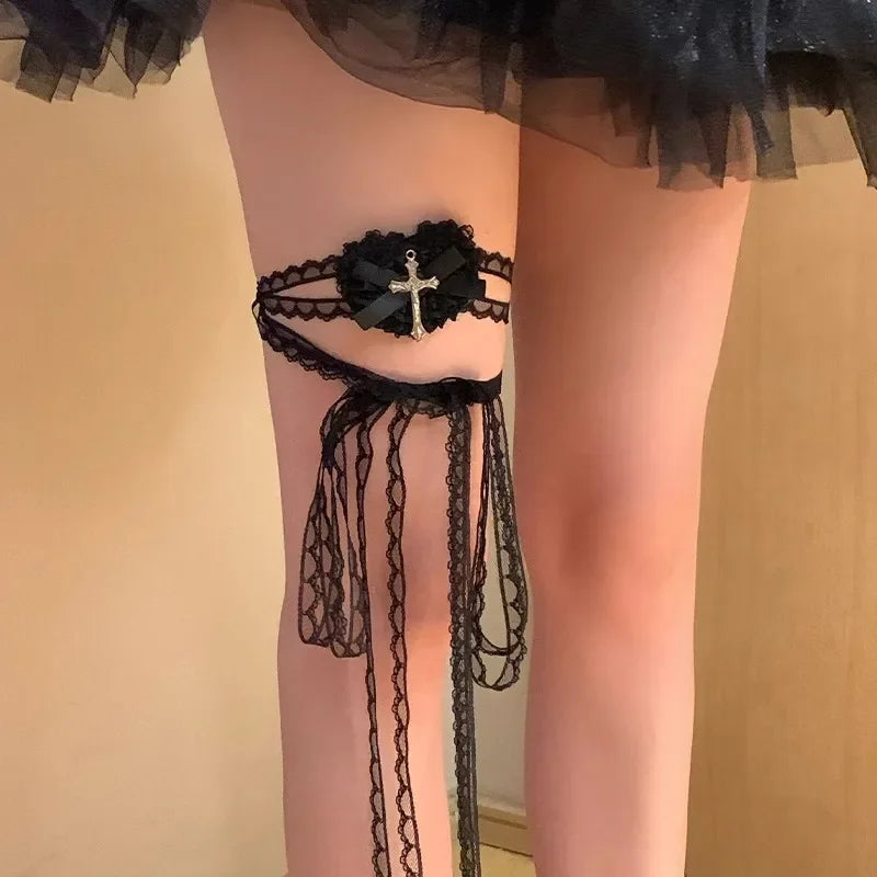 Lace Cross Eye Patch