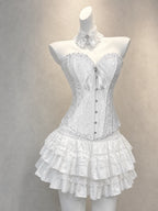 Gothic Lace Mini Dress