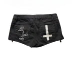 Studded Denim Shorts