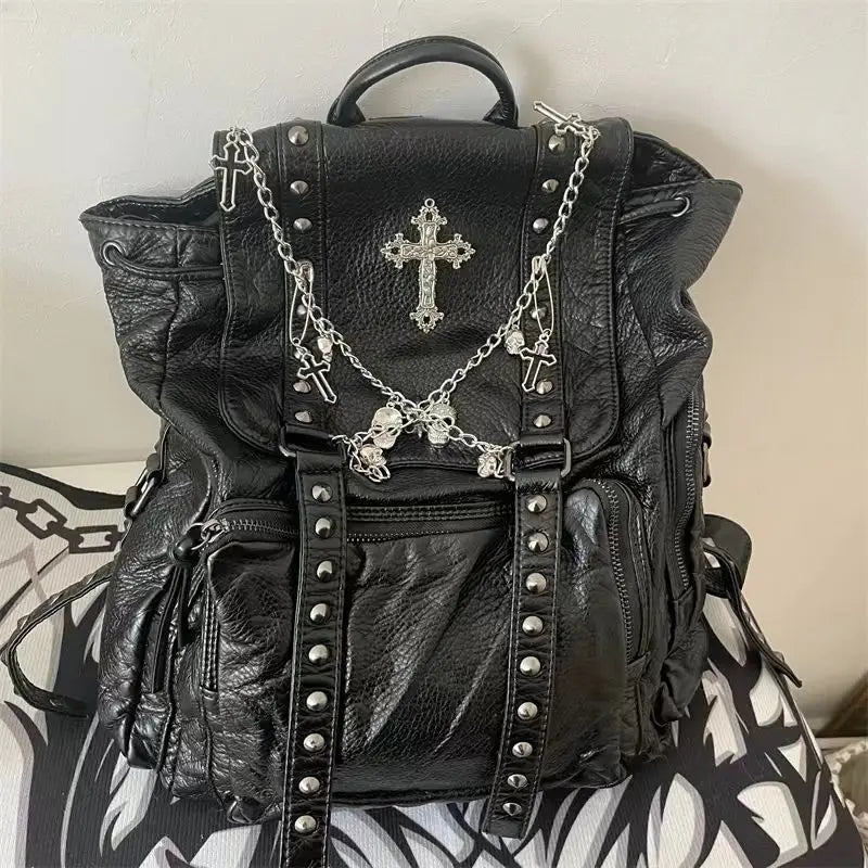 Cross Rivet Backpack