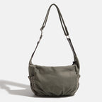 Olive Canvas Shoulder Bag