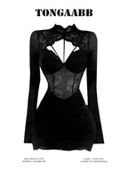 Gothic Lace Maxi Dress