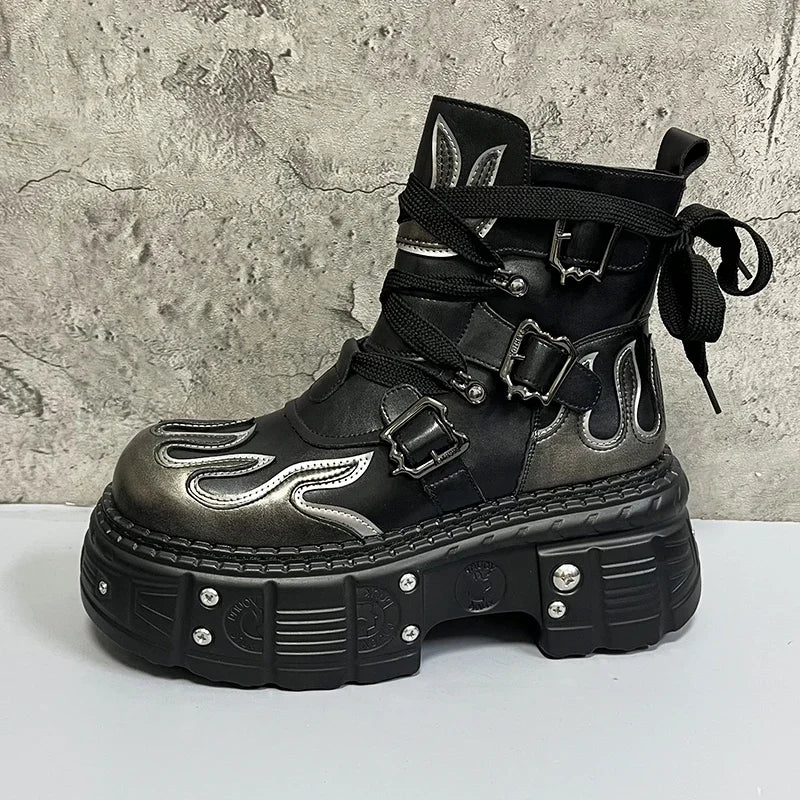 Platform High-Top Boots