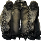Graphic Embroidered Baggy Jeans