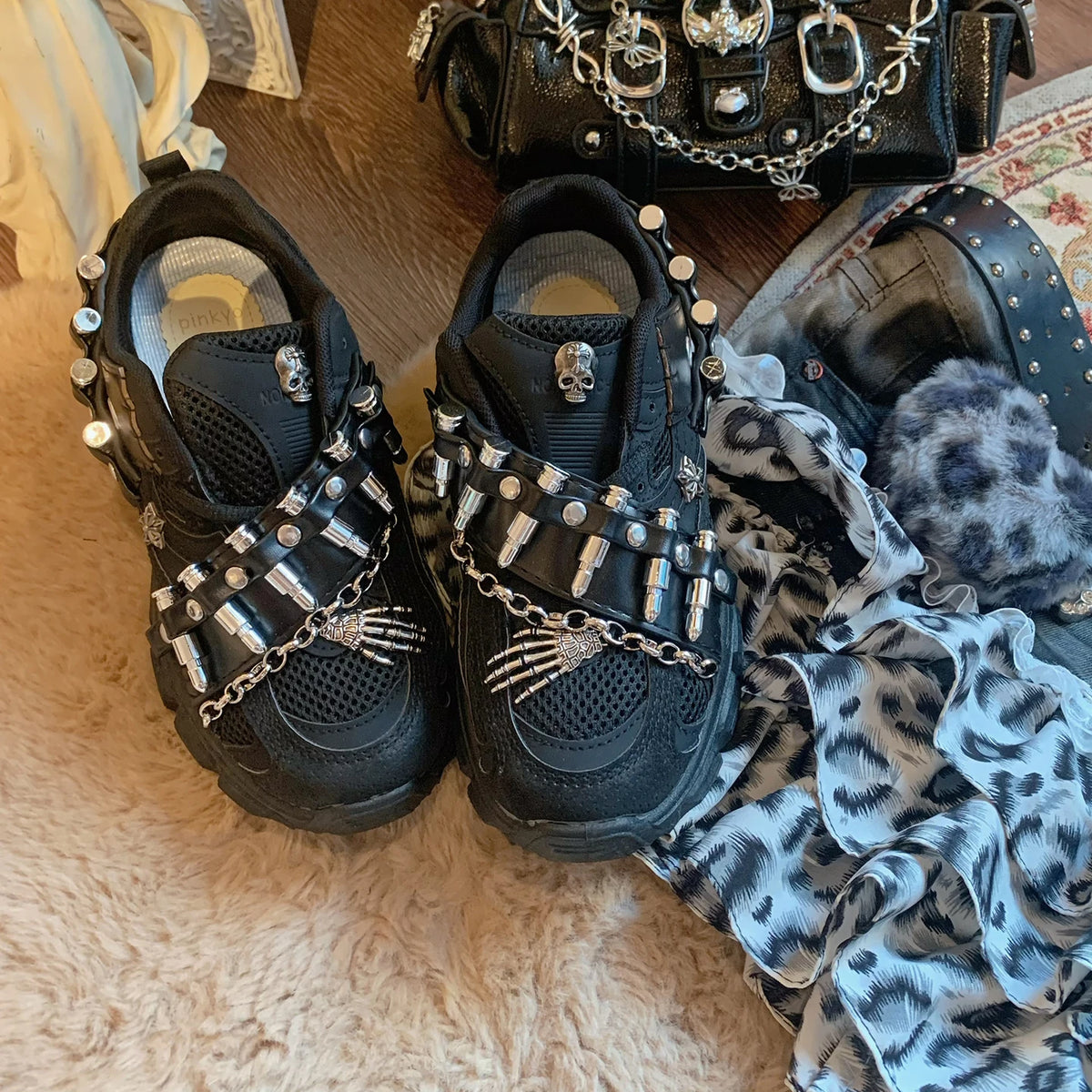 Chain Platform Dad Shoes