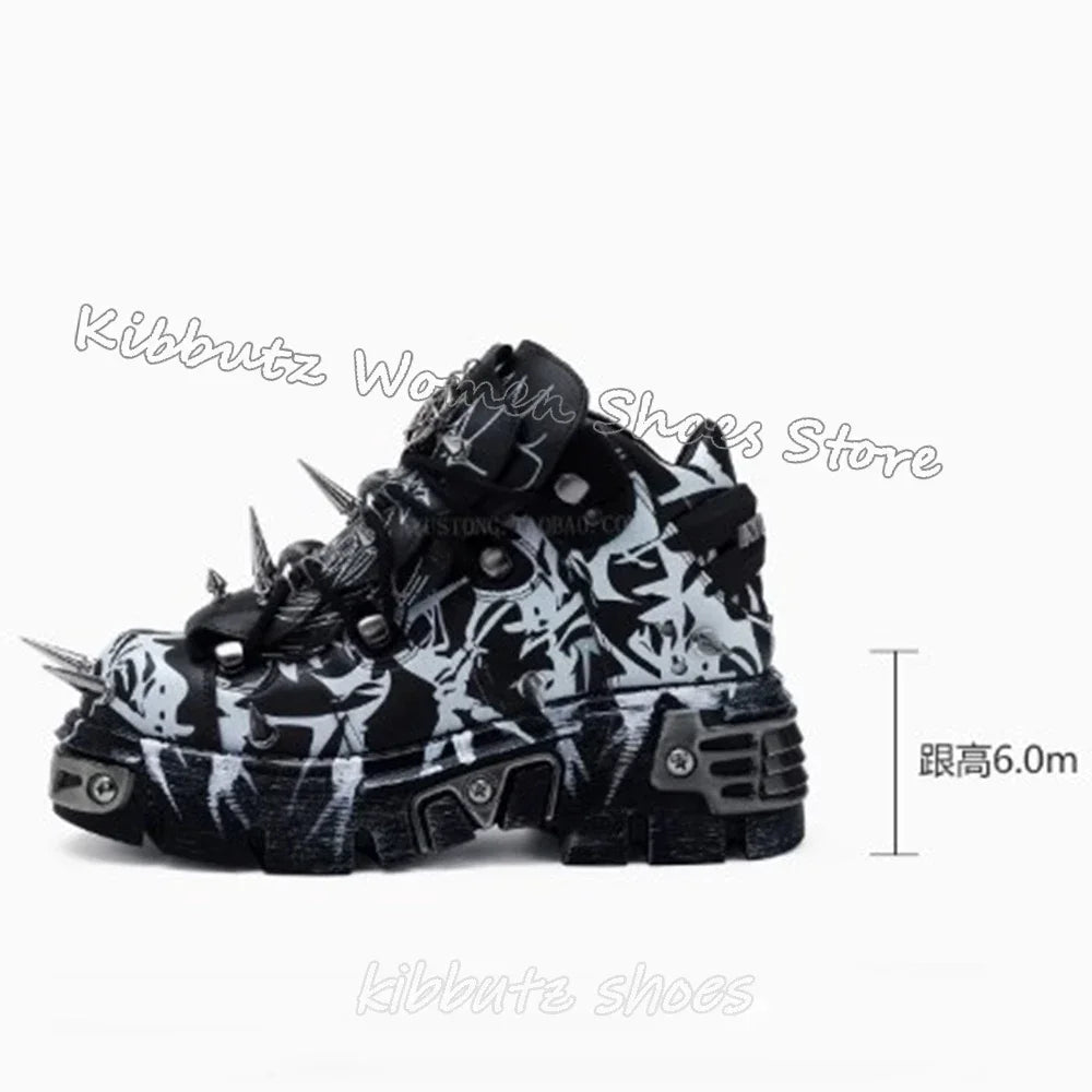 Metal Chain Platform Sneakers