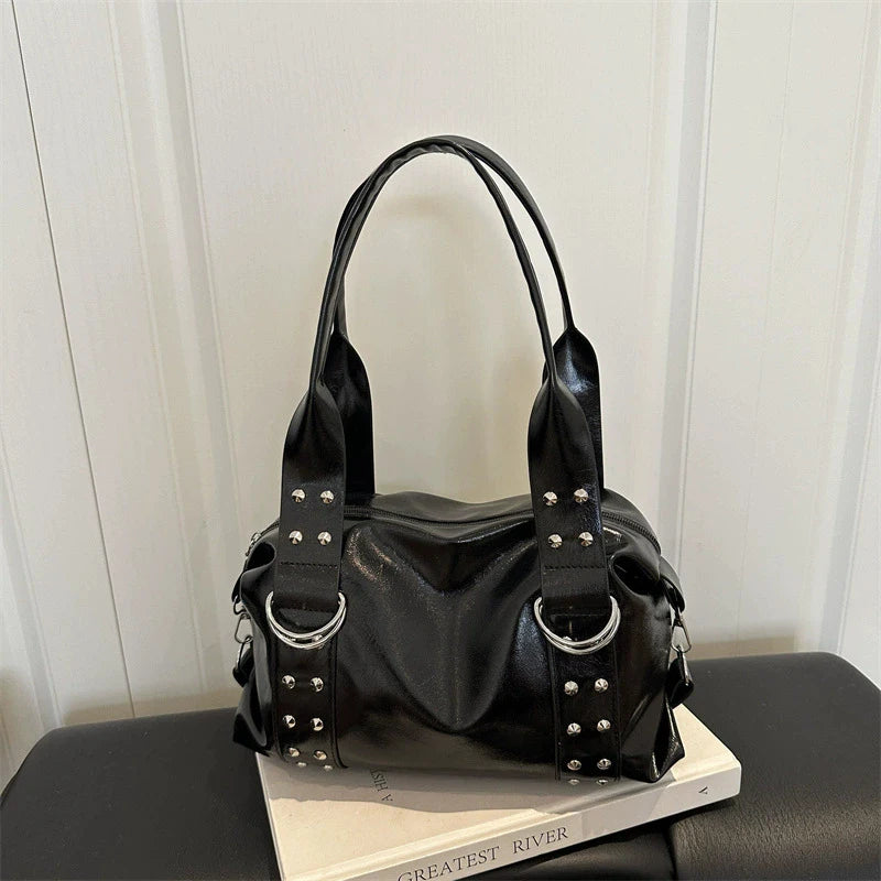 Ring Detail Shoulder Bag