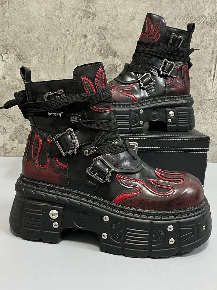 Platform High-Top Boots