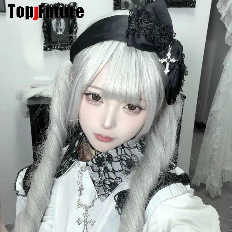 Gothic Lace Hair Bow