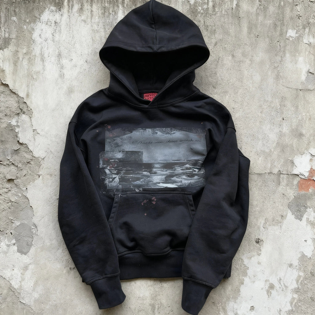 Embroidered Geometric Hoodie