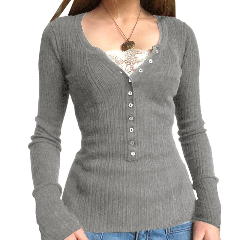 Knitted Babydoll Sweater