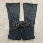 Gothic Embroidery Baggy Jeans