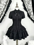 Gothic Lace Long Sleeve Dress