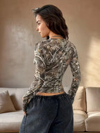 Tree Branch Print Top