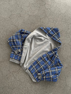 Reversible Plaid Zip-Up Hoodie