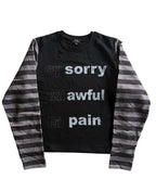 Striped Grunge Long Sleeve Tee