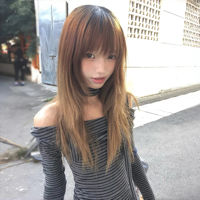 Striped Off-Shoulder Top
