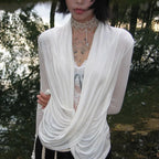 Cross Print Long Sleeve Tee
