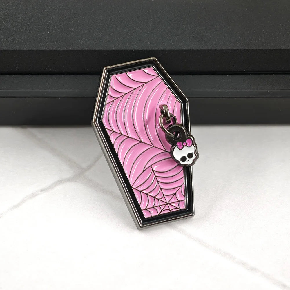 Coffin Enamel Pin