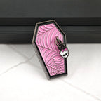 Coffin Enamel Pin