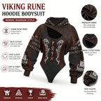 Viking Print Hooded Set