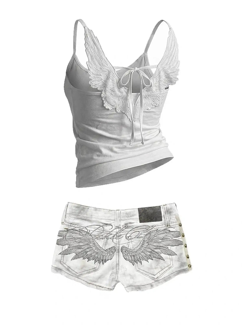 Angel Wing Denim Set